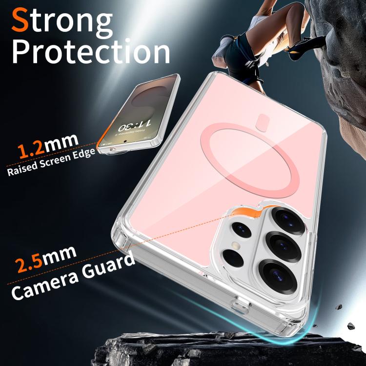 For Samsung Galaxy S26 Ultra 5G Colorful Hard PC Hybrid Soft TPU Magnetic Phone Case