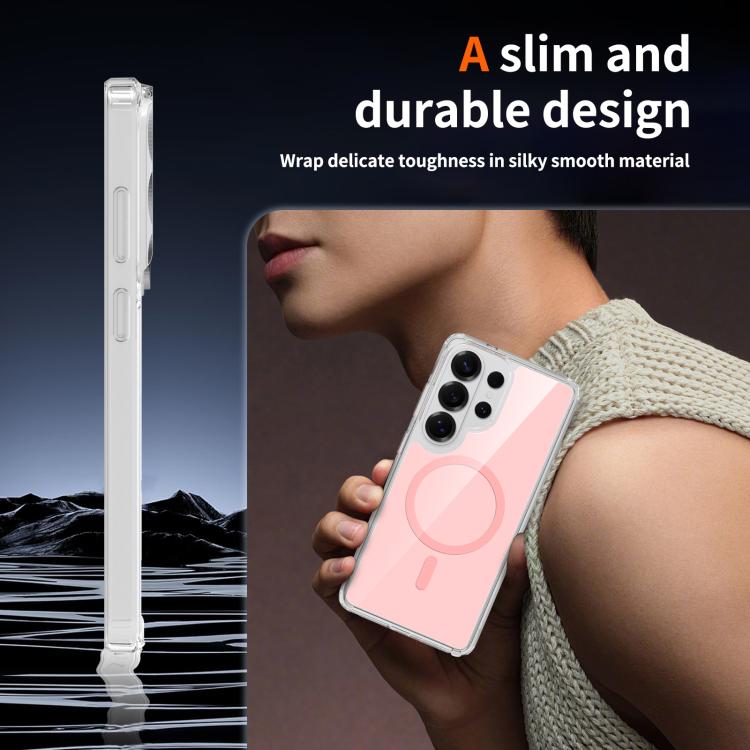 For Samsung Galaxy S26 Ultra 5G Colorful Hard PC Hybrid Soft TPU Magnetic Phone Case