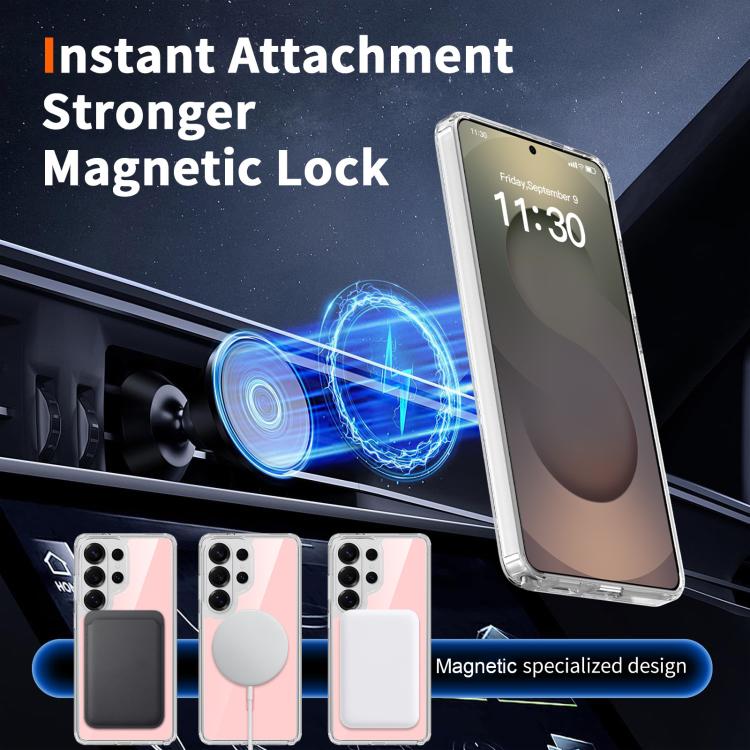 For Samsung Galaxy S26 Ultra 5G Colorful Hard PC Hybrid Soft TPU Magnetic Phone Case
