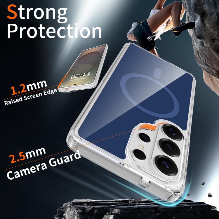 For Samsung Galaxy S26 Ultra 5G Colorful Hard PC Hybrid Soft TPU Magnetic Phone Case