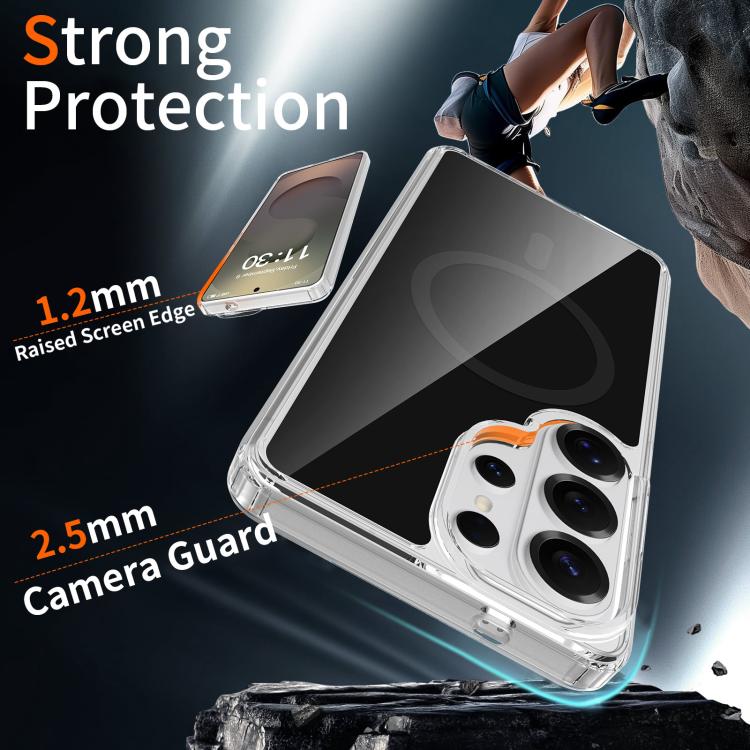 For Samsung Galaxy S26 Ultra 5G Colorful Hard PC Hybrid Soft TPU Magnetic Phone Case