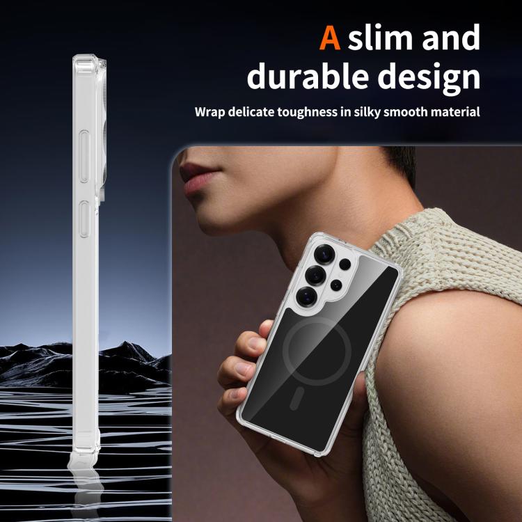 For Samsung Galaxy S26 Ultra 5G Colorful Hard PC Hybrid Soft TPU Magnetic Phone Case