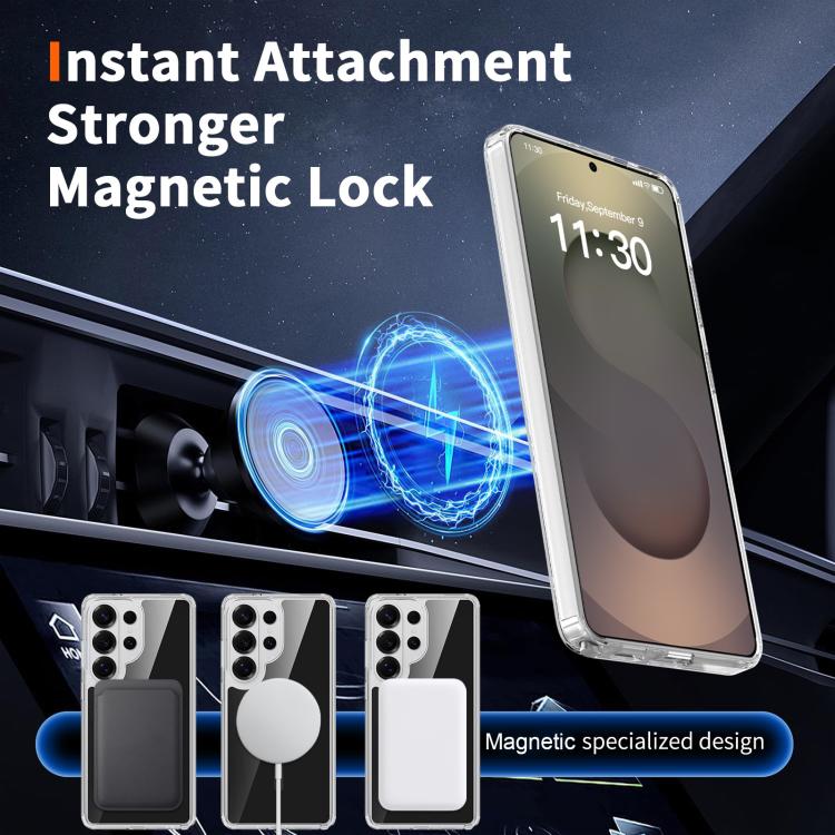 For Samsung Galaxy S26 Ultra 5G Colorful Hard PC Hybrid Soft TPU Magnetic Phone Case