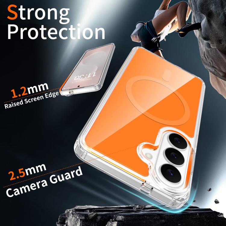 For Samsung Galaxy S26 5G Colorful Hard PC Hybrid Soft TPU Magnetic Phone Case