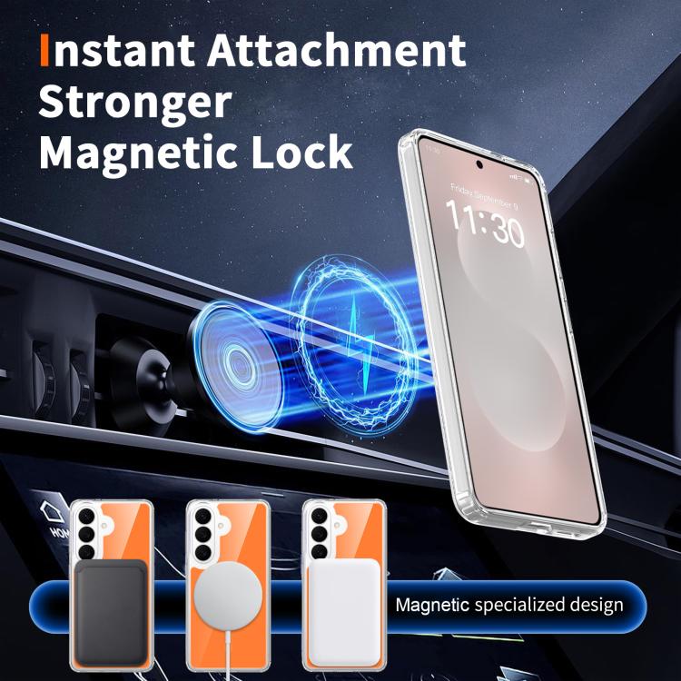 For Samsung Galaxy S26 5G Colorful Hard PC Hybrid Soft TPU Magnetic Phone Case