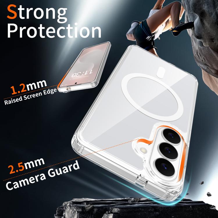 For Samsung Galaxy S26 5G Colorful Hard PC Hybrid Soft TPU Magnetic Phone Case