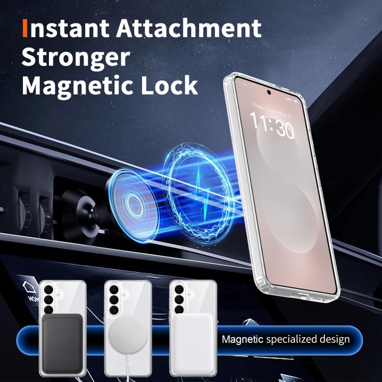 For Samsung Galaxy S26 5G Colorful Hard PC Hybrid Soft TPU Magnetic Phone Case