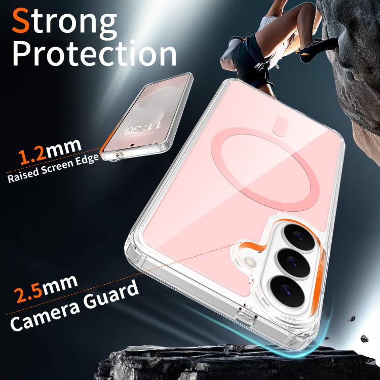 For Samsung Galaxy S26 5G Colorful Hard PC Hybrid Soft TPU Magnetic Phone Case
