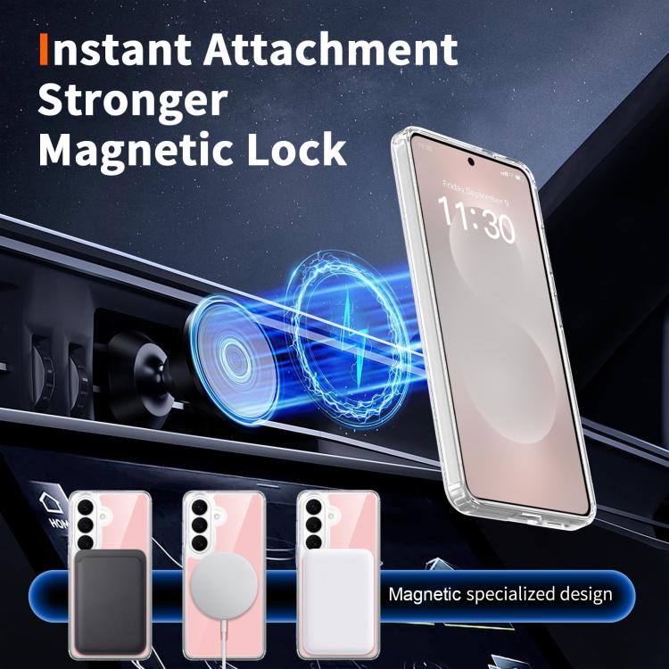 For Samsung Galaxy S26 5G Colorful Hard PC Hybrid Soft TPU Magnetic Phone Case