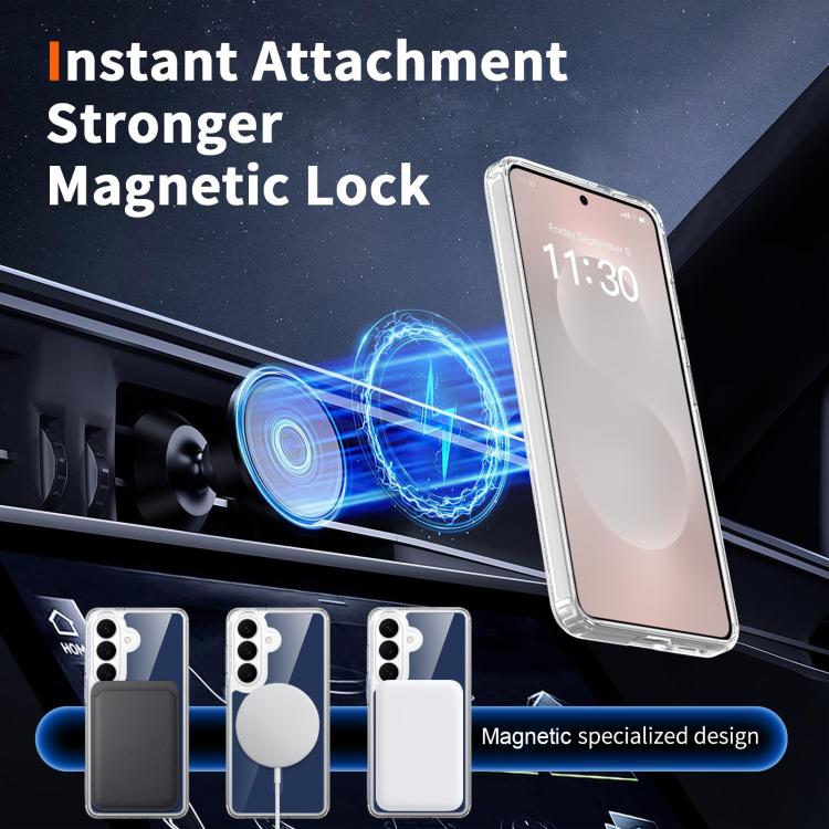 For Samsung Galaxy S26 5G Colorful Hard PC Hybrid Soft TPU Magnetic Phone Case