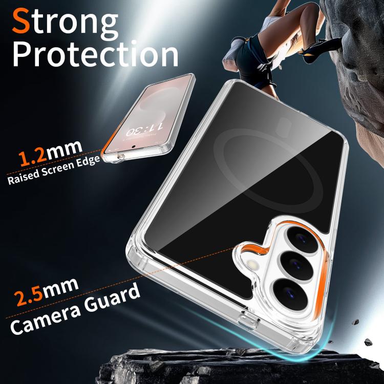 For Samsung Galaxy S26 5G Colorful Hard PC Hybrid Soft TPU Magnetic Phone Case