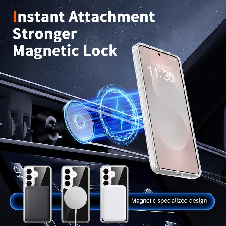 For Samsung Galaxy S26 5G Colorful Hard PC Hybrid Soft TPU Magnetic Phone Case