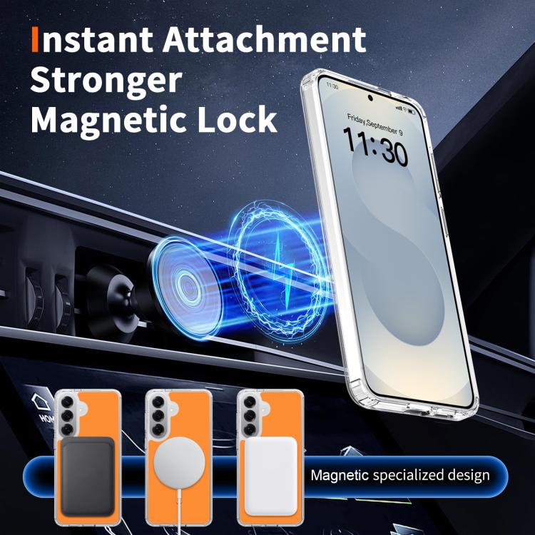 For Samsung Galaxy S26+ 5G / S25+ 5G Colorful Hard PC Hybrid Soft TPU Magnetic Phone Case