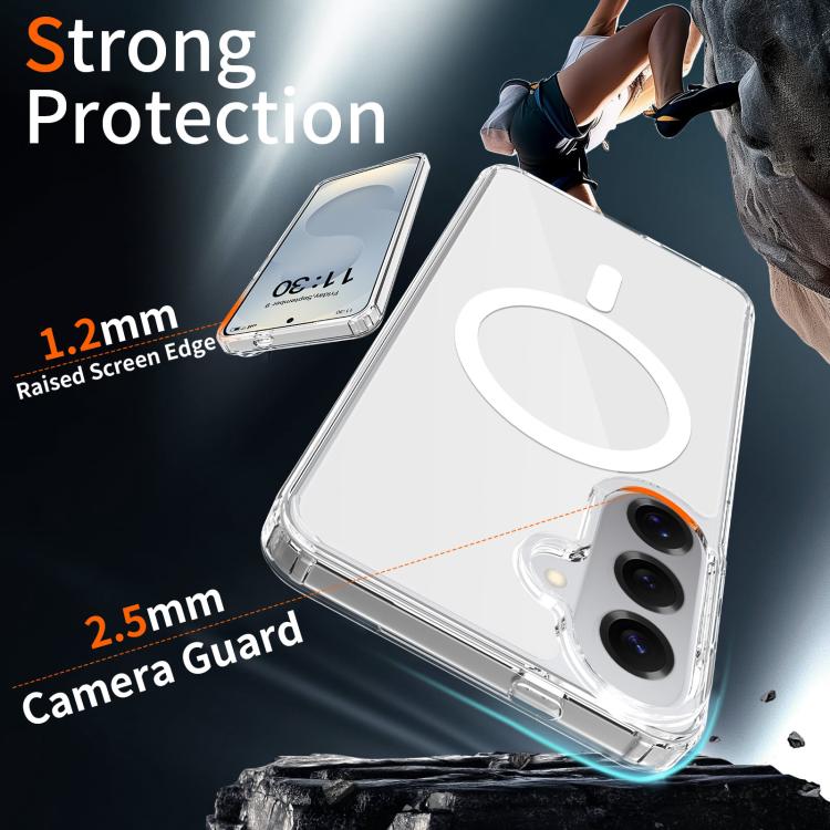 For Samsung Galaxy S26+ 5G / S25+ 5G Colorful Hard PC Hybrid Soft TPU Magnetic Phone Case