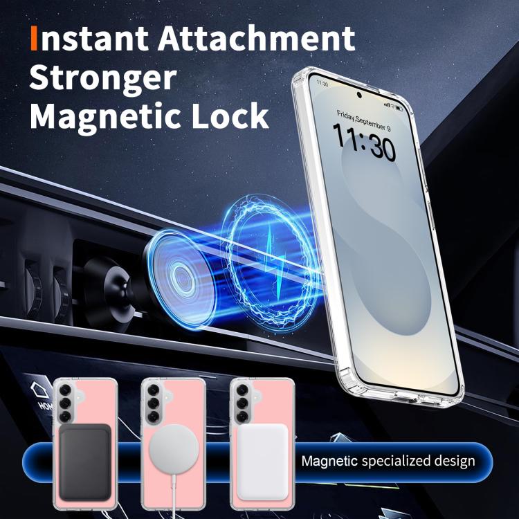 For Samsung Galaxy S26+ 5G / S25+ 5G Colorful Hard PC Hybrid Soft TPU Magnetic Phone Case