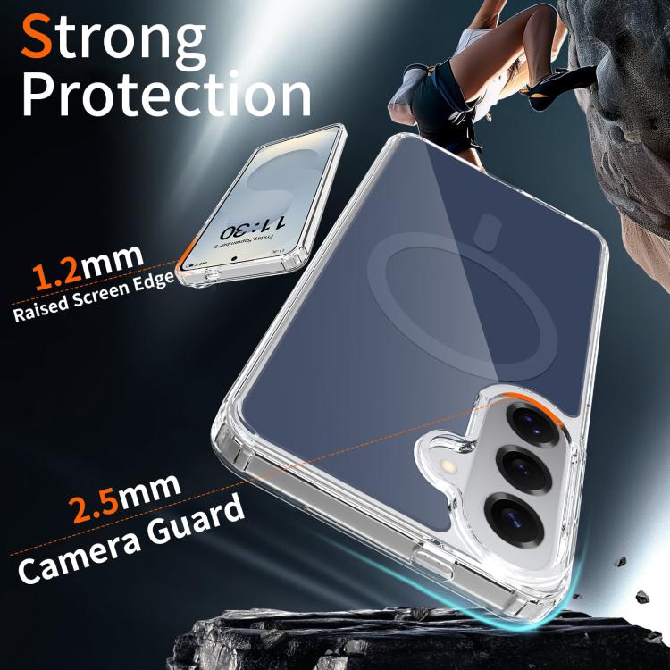 For Samsung Galaxy S26+ 5G / S25+ 5G Colorful Hard PC Hybrid Soft TPU Magnetic Phone Case