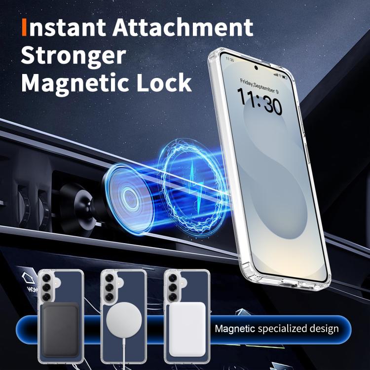 For Samsung Galaxy S26+ 5G / S25+ 5G Colorful Hard PC Hybrid Soft TPU Magnetic Phone Case