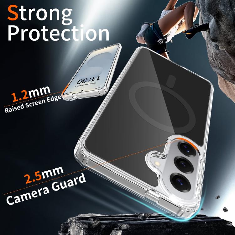 For Samsung Galaxy S26+ 5G / S25+ 5G Colorful Hard PC Hybrid Soft TPU Magnetic Phone Case