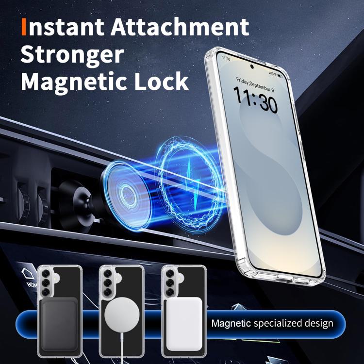 For Samsung Galaxy S26+ 5G / S25+ 5G Colorful Hard PC Hybrid Soft TPU Magnetic Phone Case