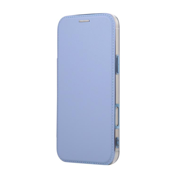 For iPhone 17 Pro Ultra-thin Rotation Holder Magnetic Plating Vegan Leather Phone Case