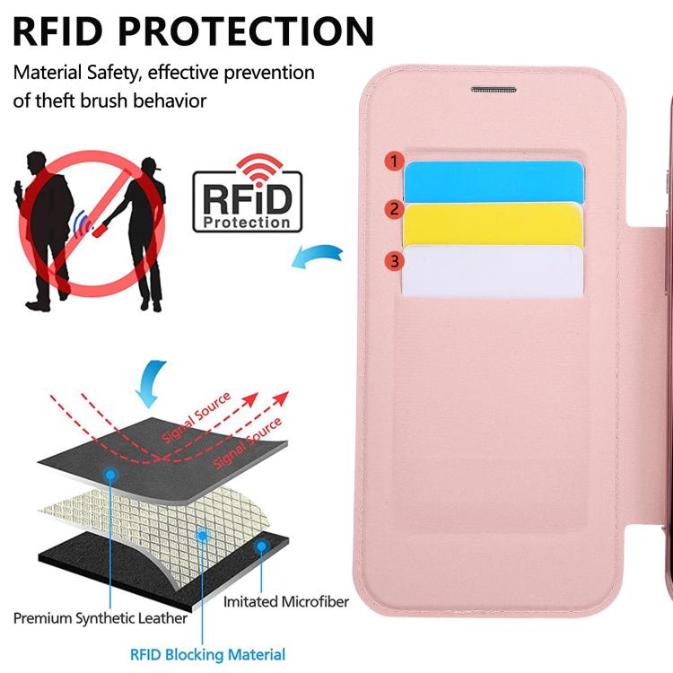 For iPhone Air Ultra-thin Rotation Holder Magnetic Plating Vegan Leather Phone Case