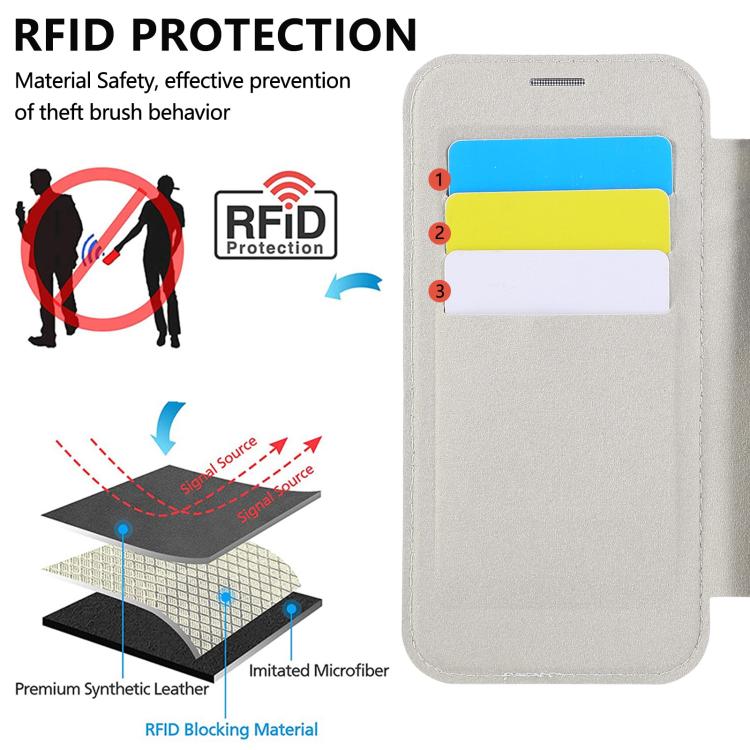 For iPhone 16 Pro Ultra-thin Rotation Holder Magnetic Plating Vegan Leather Phone Case