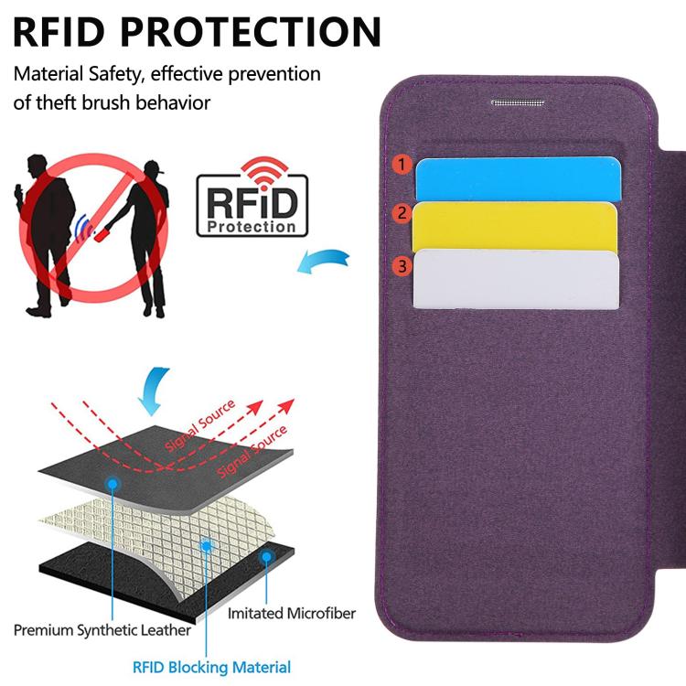 For iPhone 14 Pro Ultra-thin Rotation Holder Magnetic Plating Vegan Leather Phone Case