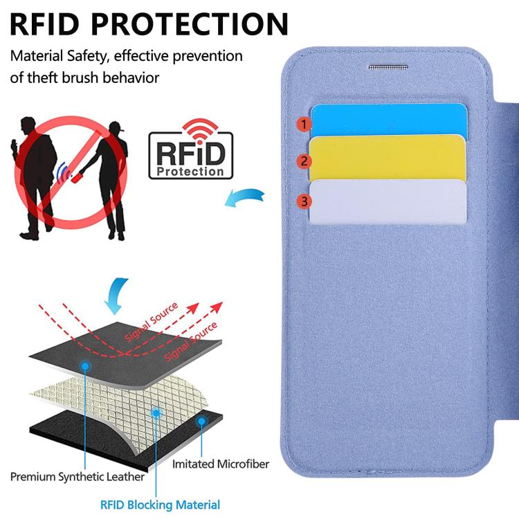For iPhone 13 Pro Ultra-thin Rotation Holder Magnetic Plating Vegan Leather Phone Case