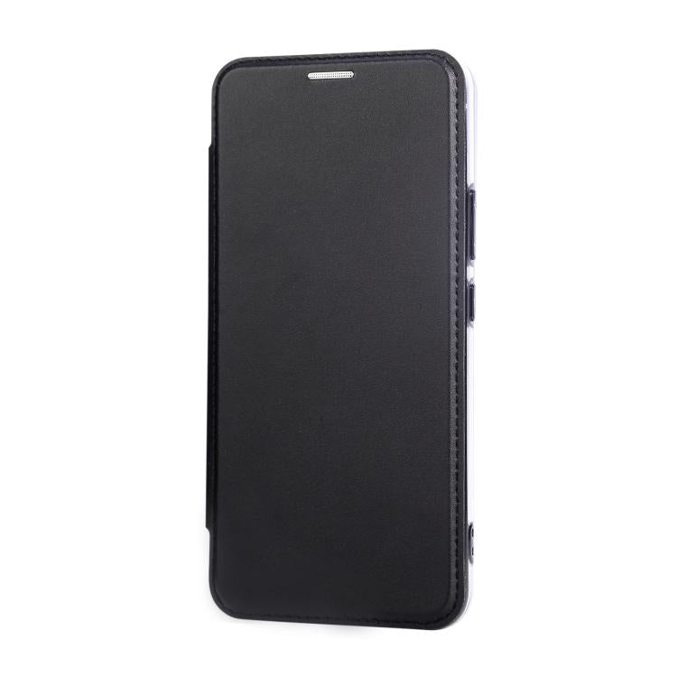 For Samsung Galaxy S22+ 5G Ultra-thin Rotation Holder Magnetic Plating Vegan Leather Phone Case