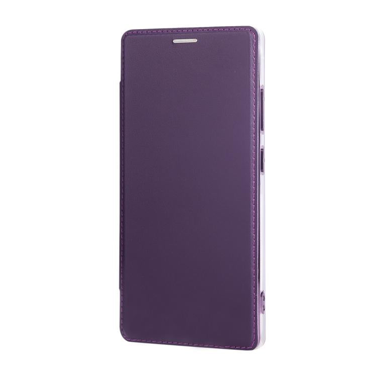 For Samsung Galaxy S23 Ultra 5G Ultra-thin Rotation Holder Magnetic Plating Vegan Leather Phone Case