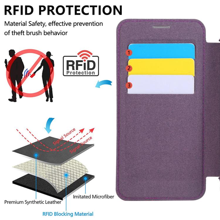 For Samsung Galaxy S23+ 5G Ultra-thin Rotation Holder Magnetic Plating Vegan Leather Phone Case