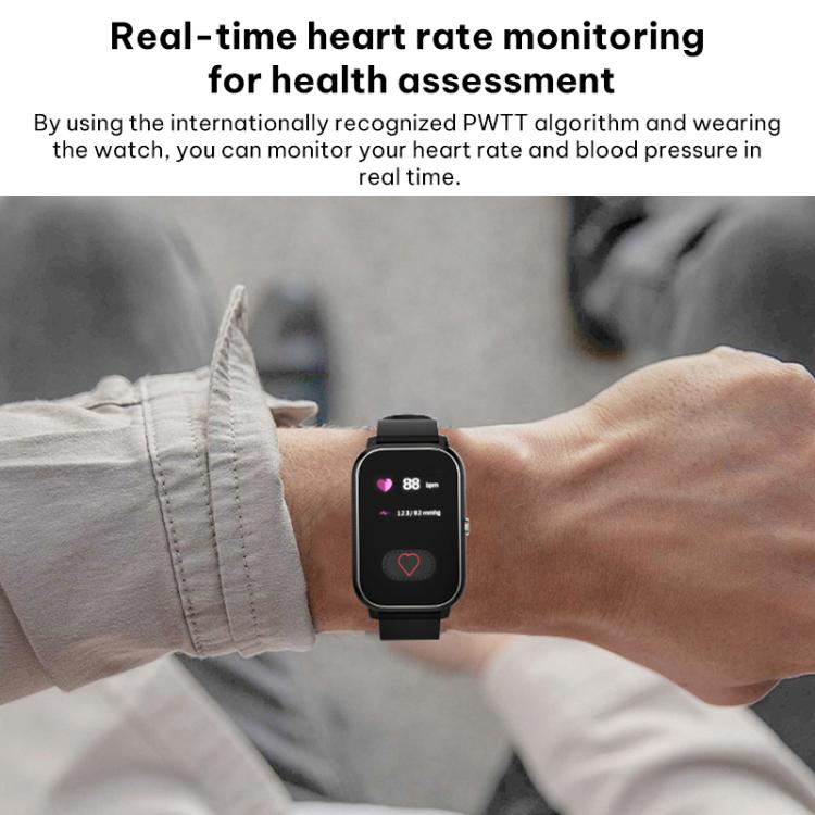FA96S 1.0-inch Screen 4G Network GPS Tracking Elderly Care Smart Watch, Model:Eurasia-Africa Version - Black