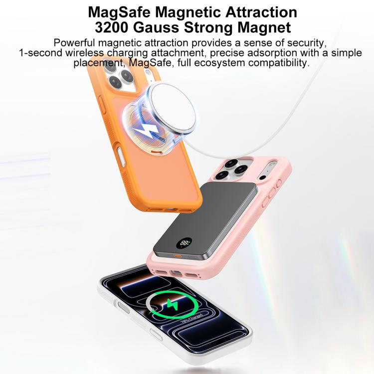 For iPhone 17 Pro Skin-friendly Anti-Stain Rotating Holder Magnetic Armor Phone Case