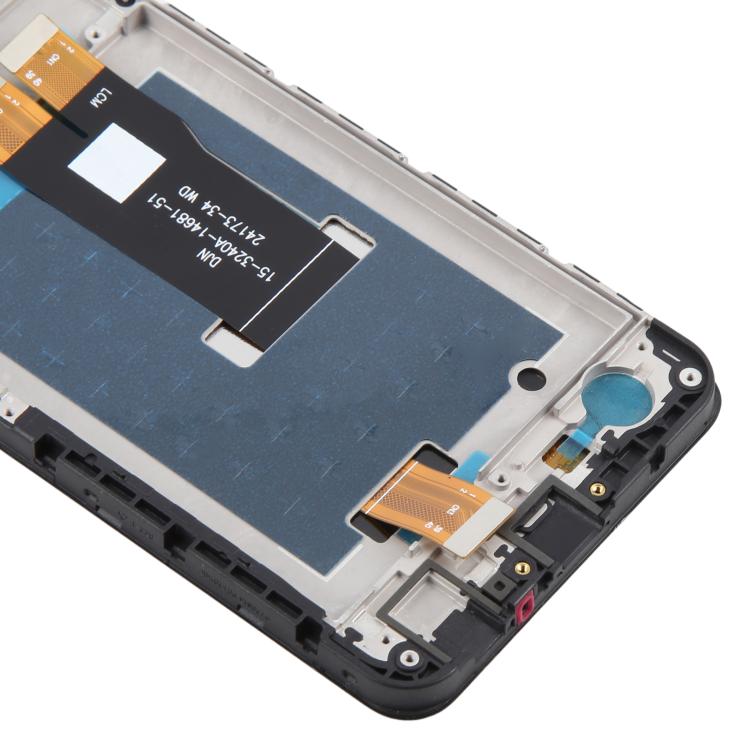 For ZTE Blade A75 5G Z2357N LCD Screen Digitizer Full Assembly with Frame - Black