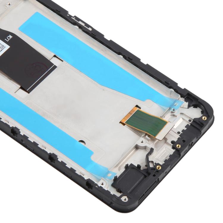 For ZTE Blade A76 5G Z2469N LCD Screen Digitizer Full Assembly with Frame - Black