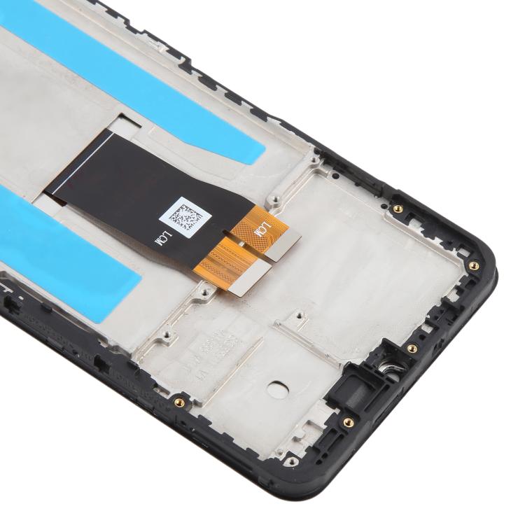 For ZTE Blade A76 5G Z2469N LCD Screen Digitizer Full Assembly with Frame - Black