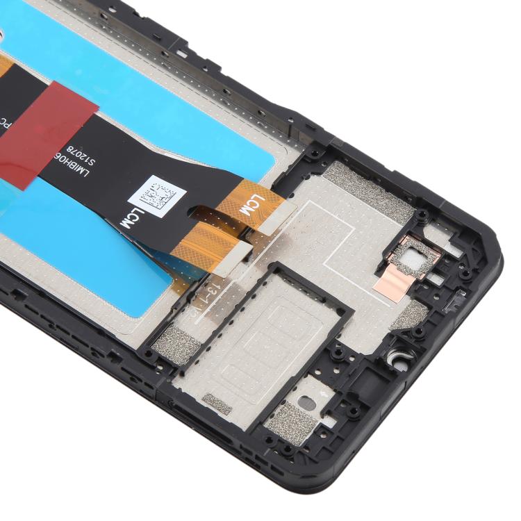 For ZTE Blade A56 Z2473 LCD Screen Digitizer Full Assembly with Frame - Black