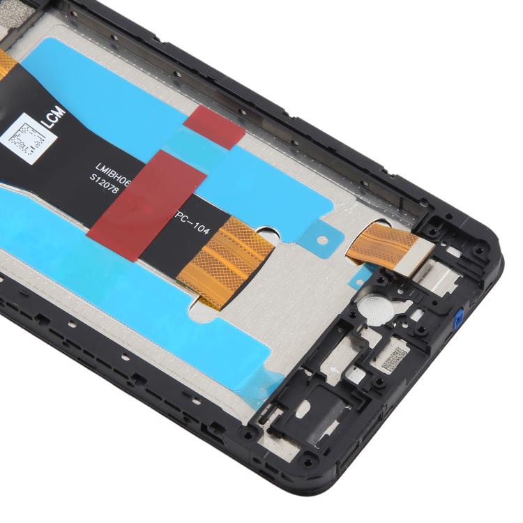 For ZTE Blade A36 Z2472 LCD Screen Digitizer Full Assembly with Frame - Black
