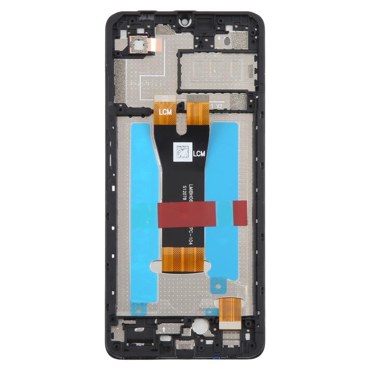 For ZTE Blade A76 4G Z2474 LCD Screen Digitizer Full Assembly with Frame - Black