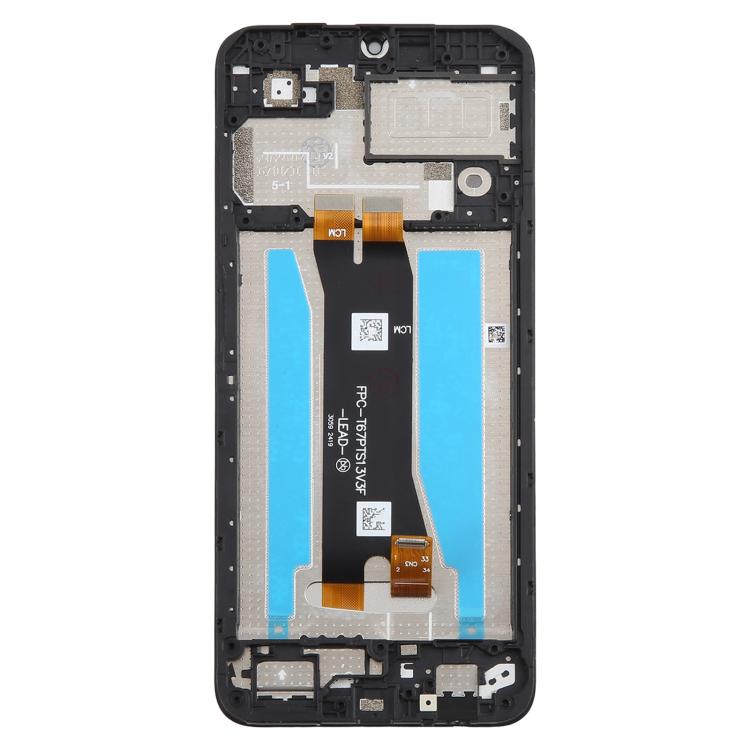 For ZTE Blade A35 Z2453 LCD Screen Digitizer Full Assembly with Frame - Black