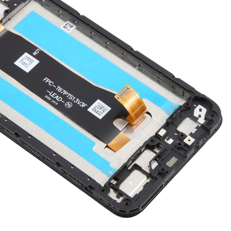 For ZTE Blade A35 Z2453 LCD Screen Digitizer Full Assembly with Frame - Black