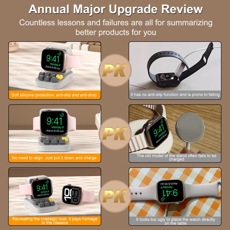 XDcase For Apple Watch Typewriter Design Smart Watch Charging Stand