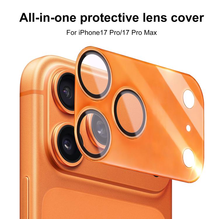 For iPhone 17 Pro XDcase 2pcs Integrated Translucent Frosted Acrylic Camera Lens Protector