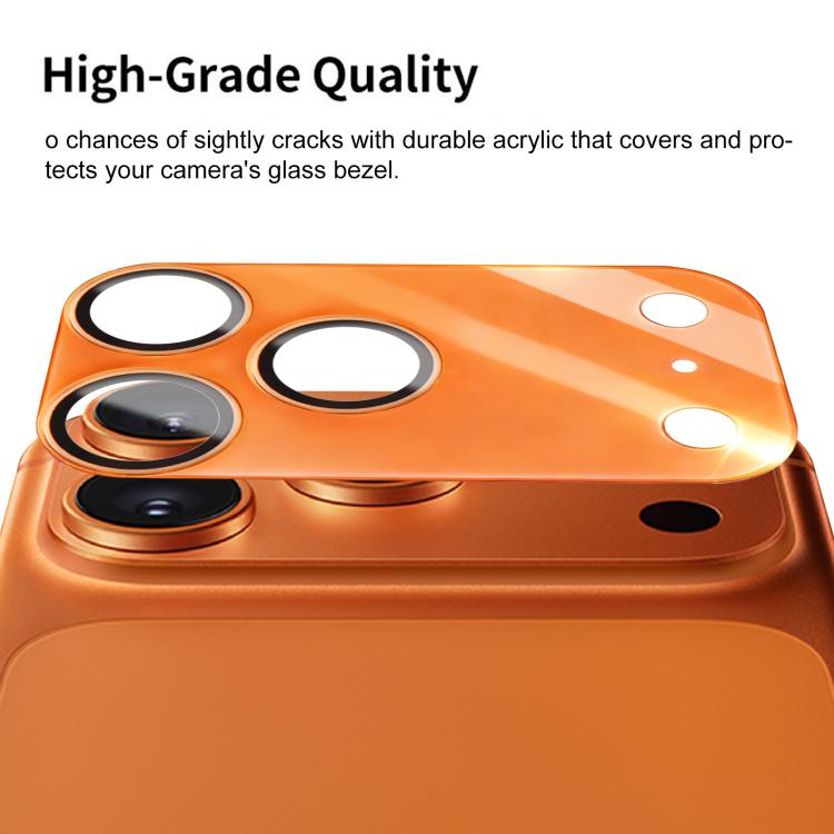 For iPhone 17 Pro XDcase 2pcs Integrated Translucent Frosted Acrylic Camera Lens Protector