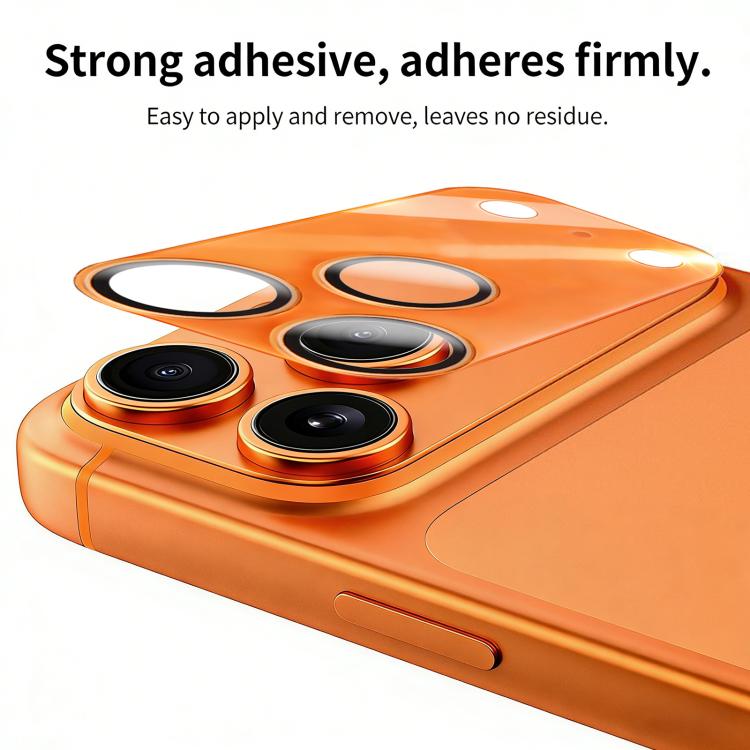 For iPhone 17 Pro XDcase 2pcs Integrated Translucent Frosted Acrylic Camera Lens Protector