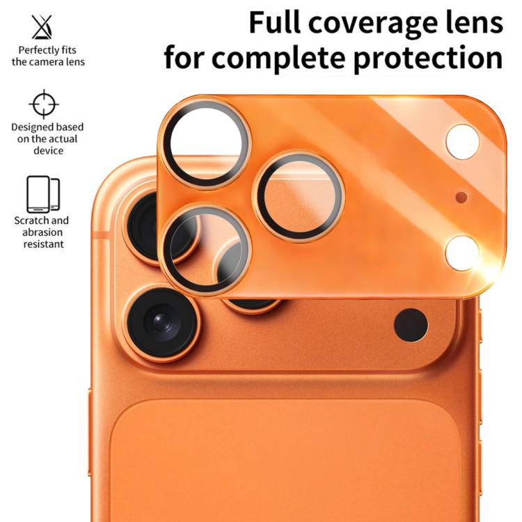 For iPhone 17 Pro XDcase 2pcs Integrated Translucent Frosted Acrylic Camera Lens Protector
