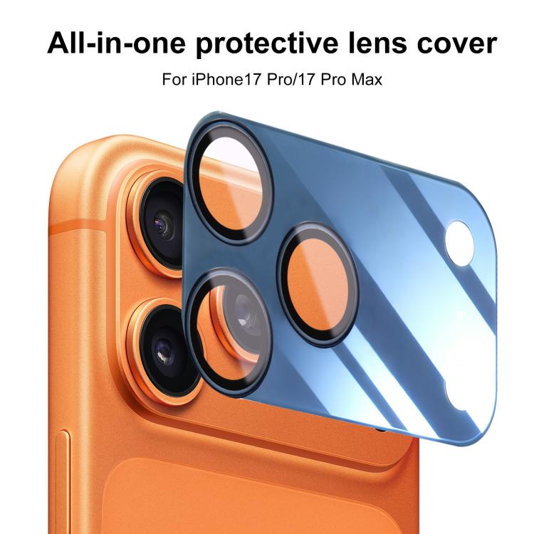 For iPhone 17 Pro XDcase 2pcs Integrated Translucent Frosted Acrylic Camera Lens Protector