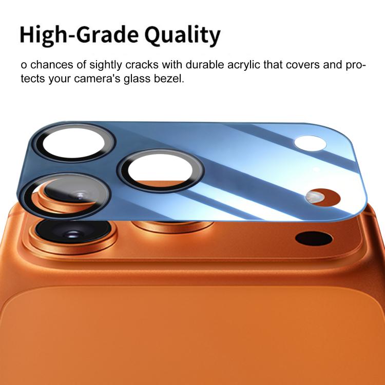 For iPhone 17 Pro XDcase 2pcs Integrated Translucent Frosted Acrylic Camera Lens Protector