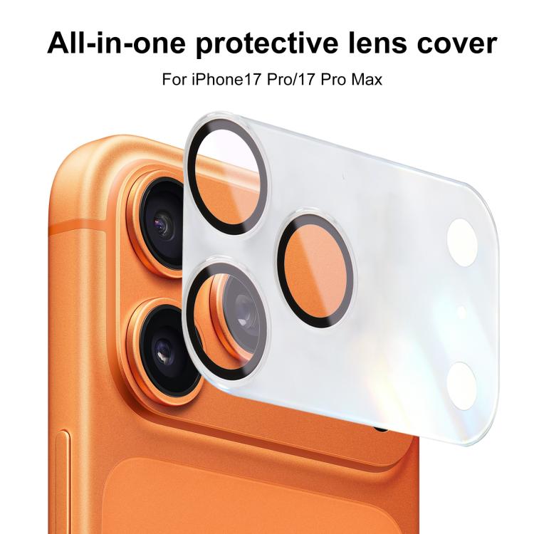 For iPhone 17 Pro XDcase 2pcs Integrated Translucent Frosted Acrylic Camera Lens Protector