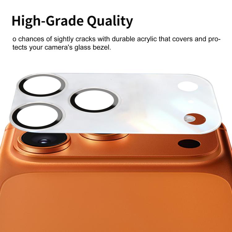 For iPhone 17 Pro XDcase 2pcs Integrated Translucent Frosted Acrylic Camera Lens Protector
